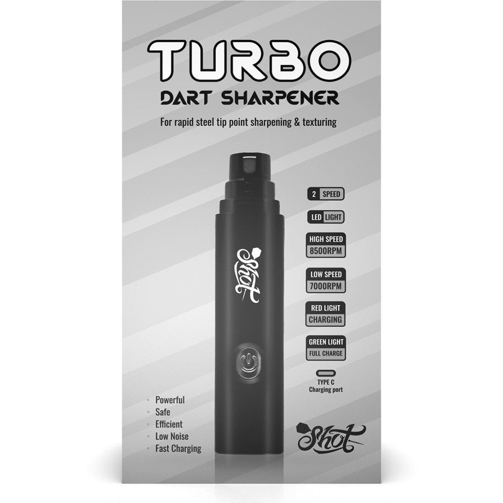 SHOT TURBO DART SHARPENER  FOR POINT SHARPENING AND TEXTURING