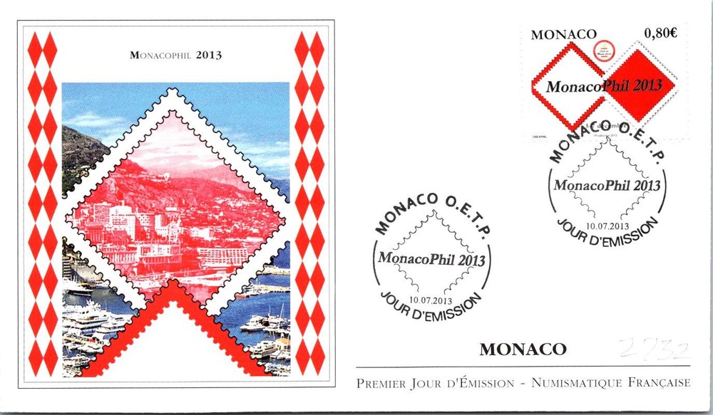 Monaco SC# 2732 FDC 2013 Monacophil - A03081
