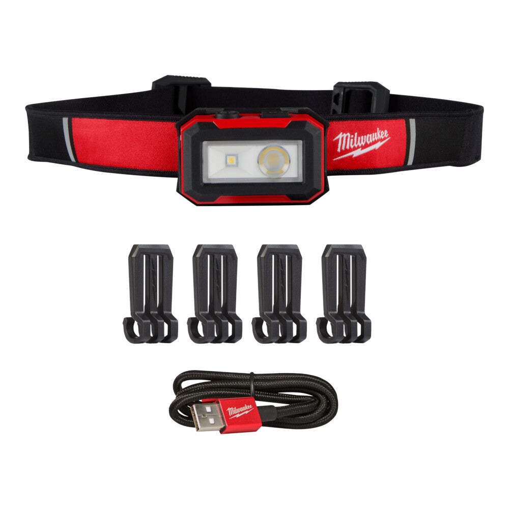 Milwaukee 2012R Rechargeable Magnetic Headlamp and Task Light w/ 450 Lumens