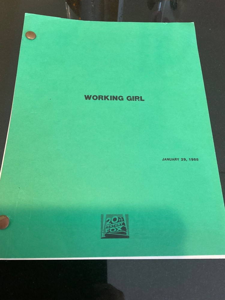 Original WORKING GIRL script - HARRISON FORD - MELANIE GRIFFITH