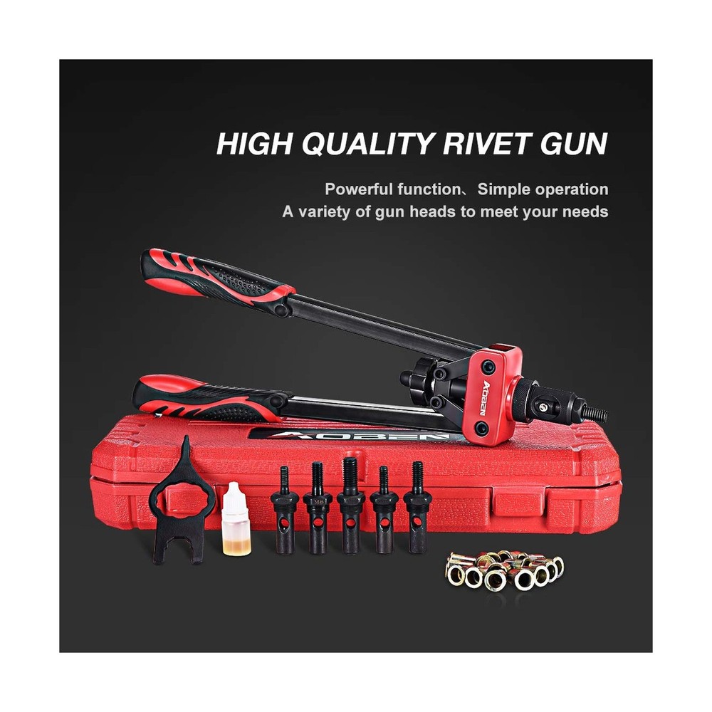 AOBEN 14" Rivet Nut Tool, Professional Hand Rivet Nut Setter Kit Labor-Saving...