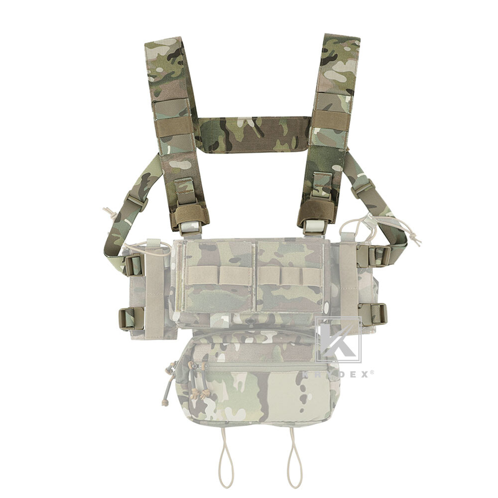 KRYDEX Fat Strap and Back Strap Shoulder Harness MC Camo for MK3 MK4 Chest Rig