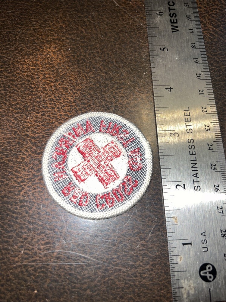 Vintage American Red Cross First Aid Patch
