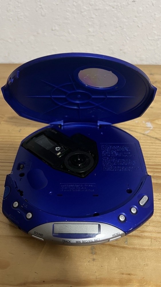 Sony CD Walkman D-E350 ESP MAX CD-R/RW Playback Portable CD Player Blue