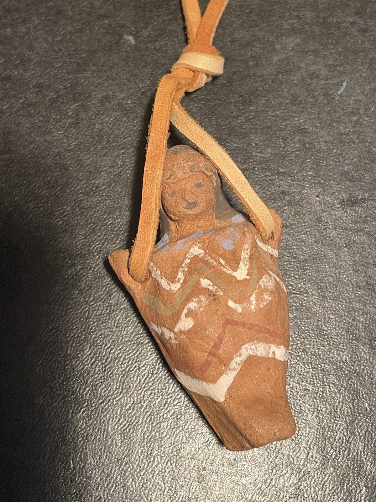 Early Hand Cast Papoose Effigy Pendant