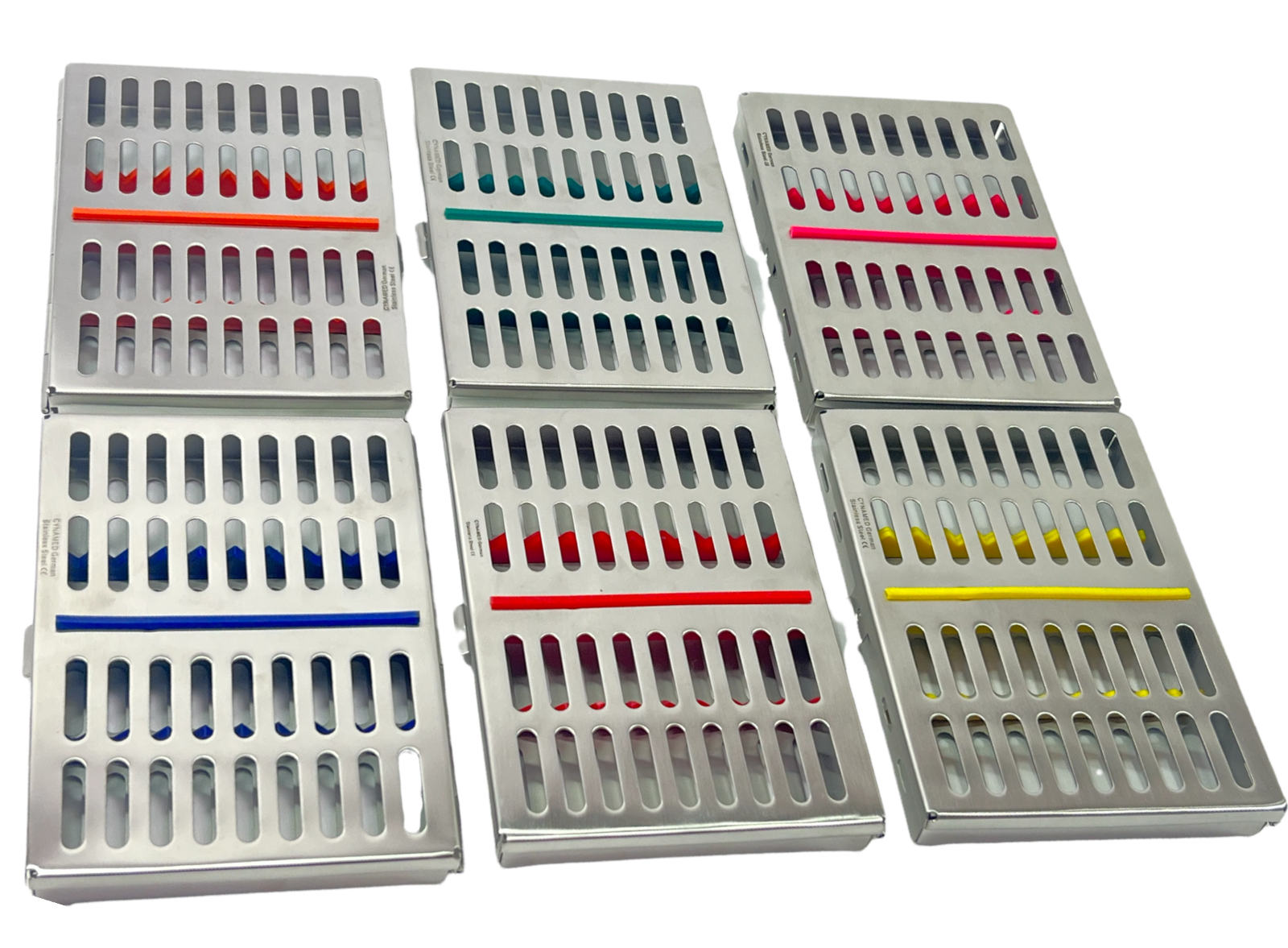 PREMIUM DENTAL AUTOCLAVE STERILIZATION CASSETTE RACK BOX TRAY FOR 10 INSTRUMENTS