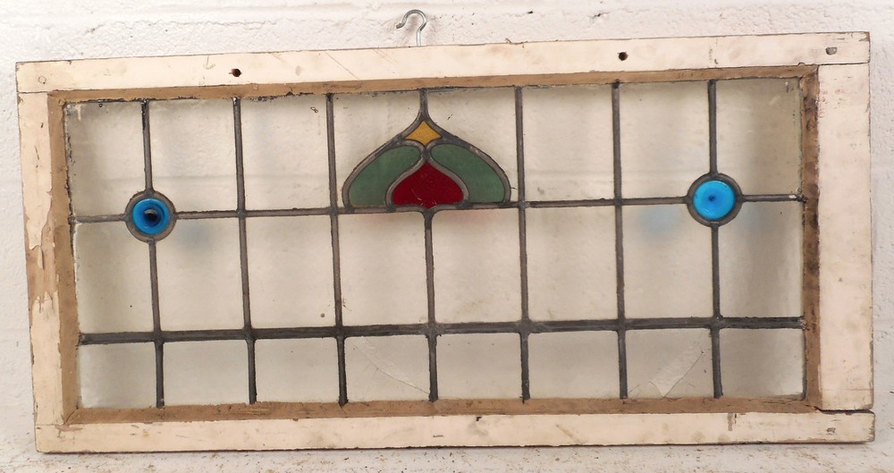 Vintage Stained Glass Window Panel (3179)NJ