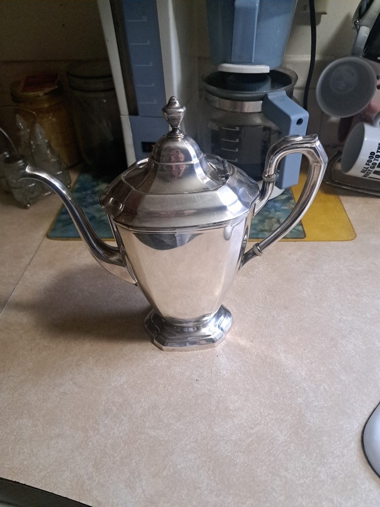 Vintage Reed & Barton 4040 Teapot/Coffee Pot MCM