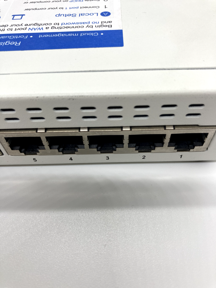 Fortinet FG-60F Fortigate-60F Network Security Firewall Initialized w/Adapter JP