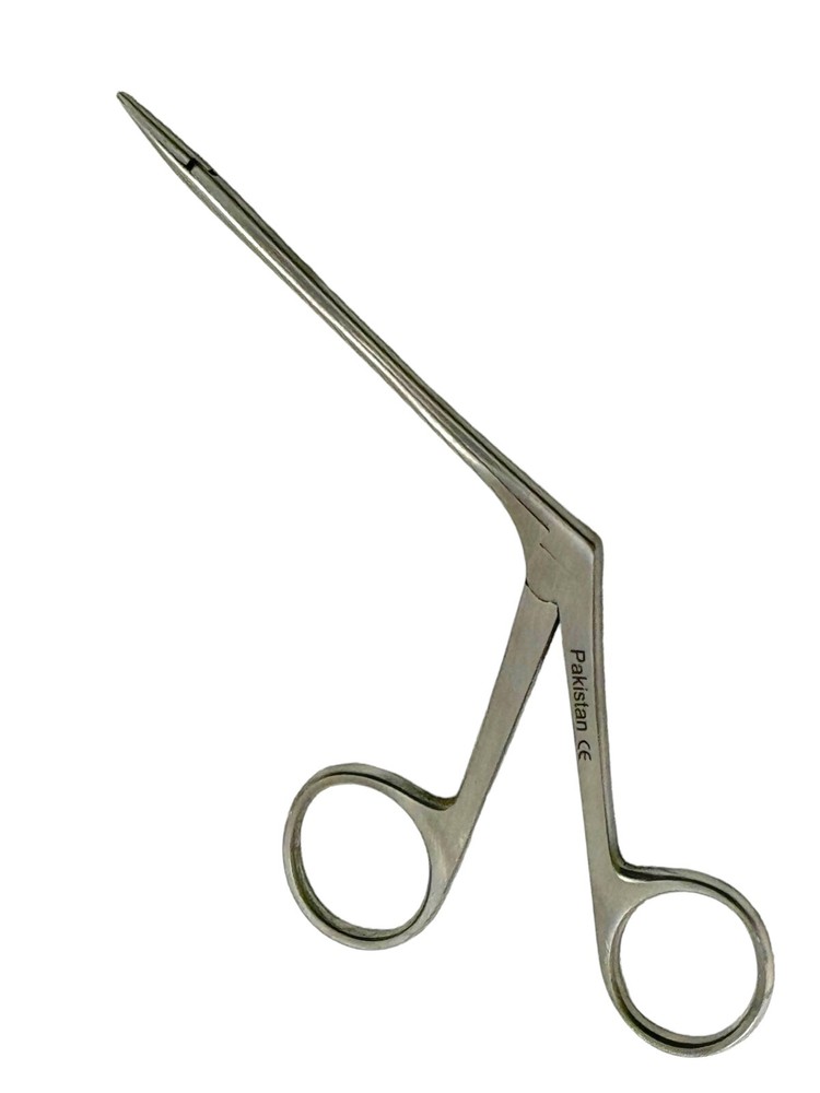 Pocket Size Alligator Forceps With Micro Serrated Tips 3.5" Long Neck Forceps