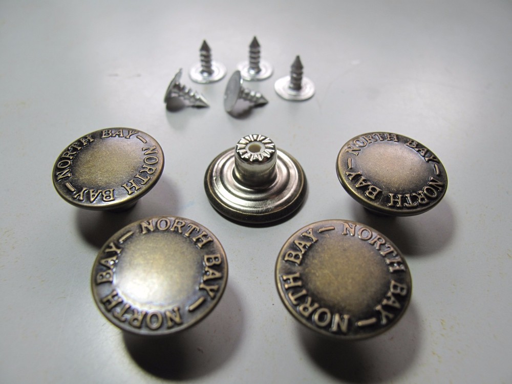 Jeans Buttons 17mm brass jeans button