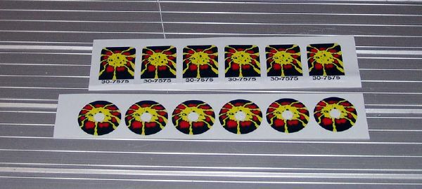 Williams SORCERER Pinball Machine Drop Target Decal Set