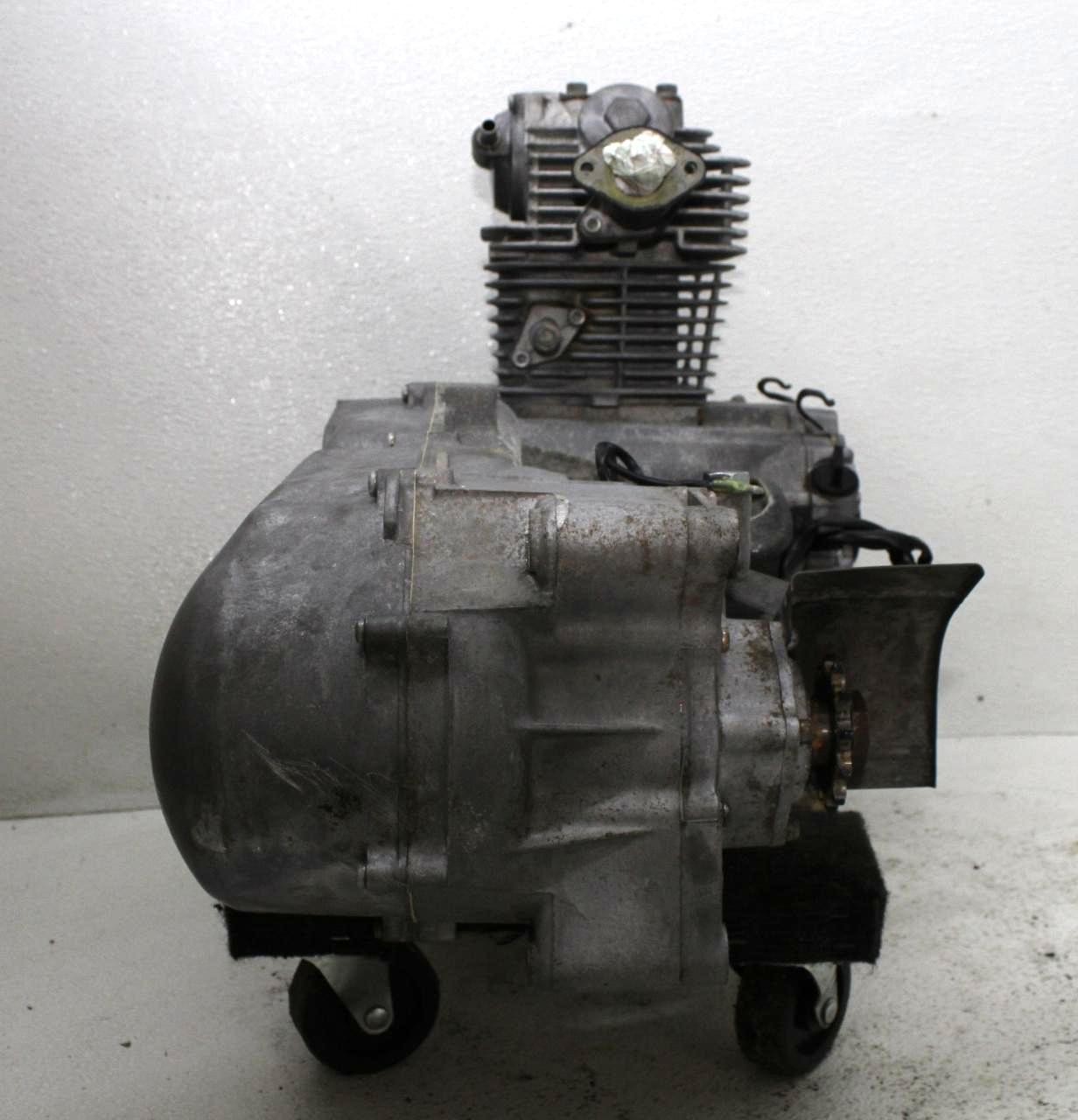 04-13 YAMAHA GRIZZLY 125 ENGINE MOTOR HEAD CASES CRANK SHAFT RUNS!