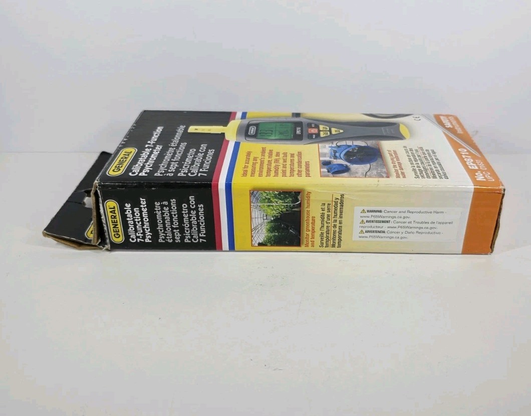 General Temperature Humidity Meter Brand New Sealed EP8710 (T)