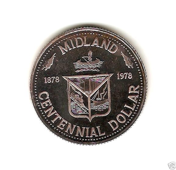 1978 CANADA MIDLAND $1 - CENTENNIAL Dollar - UNC *