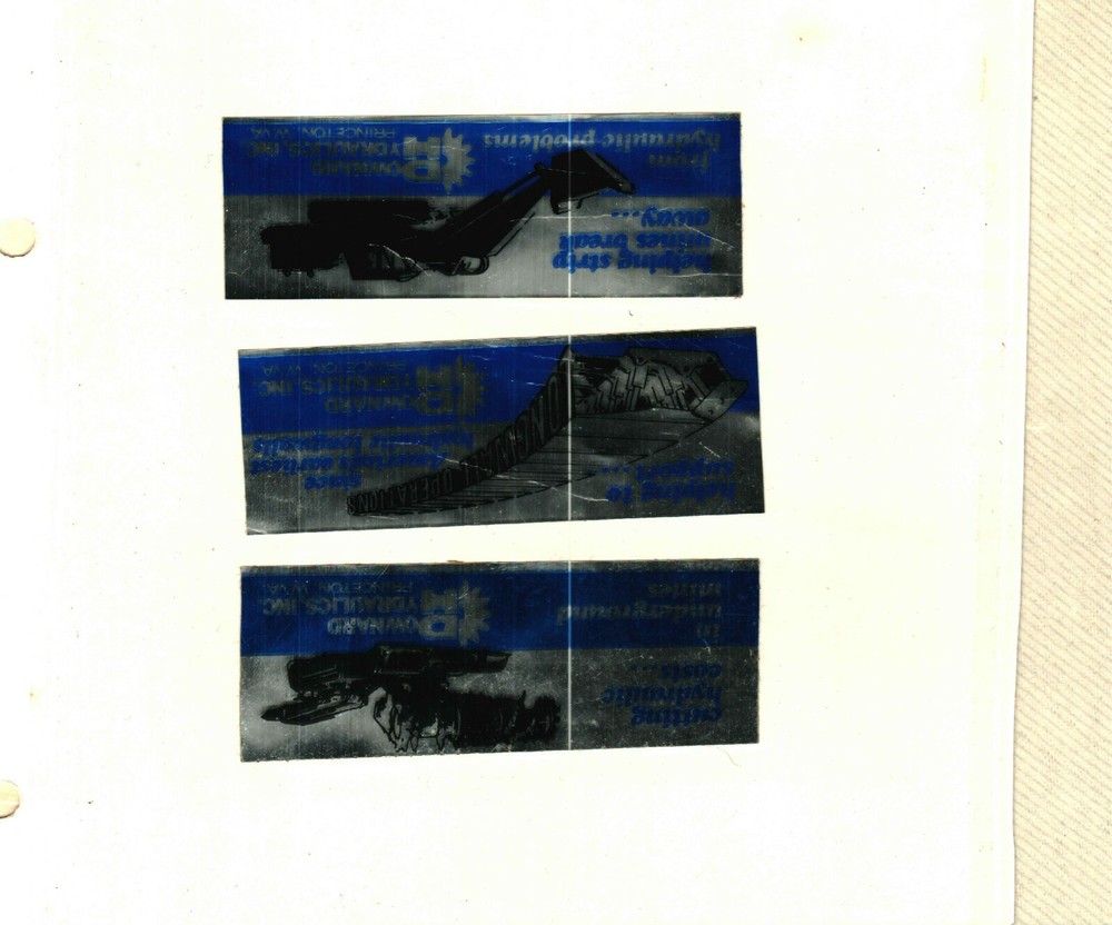 3 DIFFERENT NICE SHINNY DOWNARD HYDRAULICS COAL MINING STICKERS # 1223