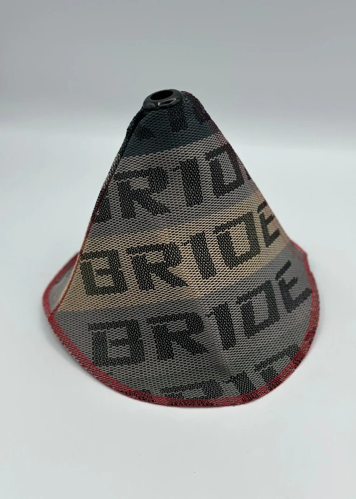 Bride Racing Shifter Boot Hyper Fabric Boot Cover JDM Universal (Sharp Gray)