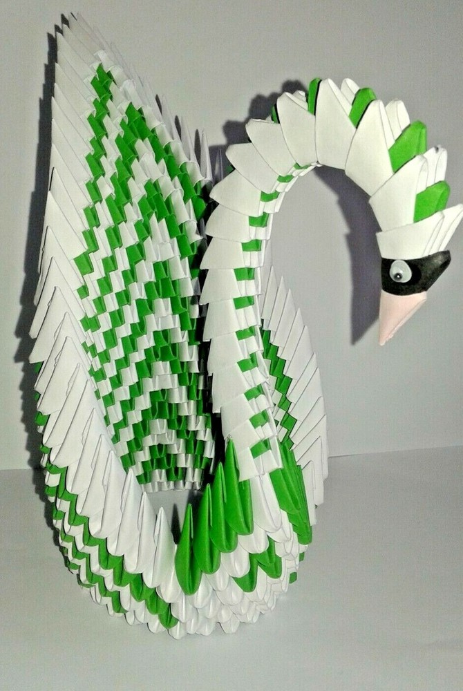 BIG 3D origami swan - many patterns