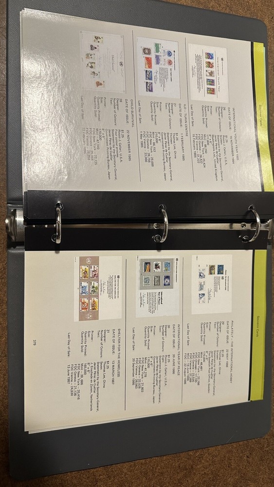 SCOTT UNITED NATIONS Postal Stamp Administration Album Catalog Book 1951-1994