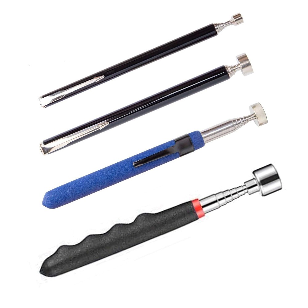 Telescoping Magnet Pickup Tool Set 4 Pack Extendable Telescopic black,blue
