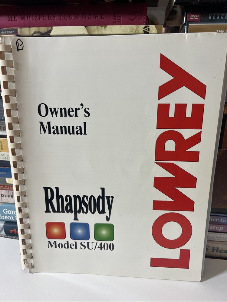 Lowrey Rhapsody SU-400 Owners Manual