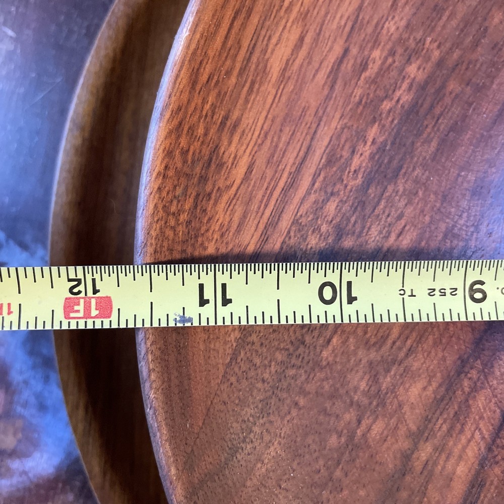 (4) Wooden serving platters