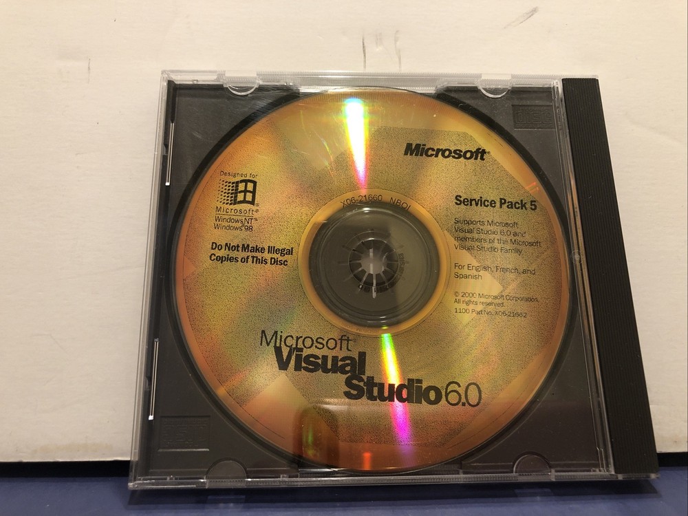 Microsoft Visual Studio 6.0 SP Service Pack 5 for Windows NT/98