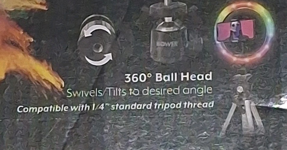 Bower 10" RGB LED Ring Light with Tripod, Remote, Special Lighting Modes