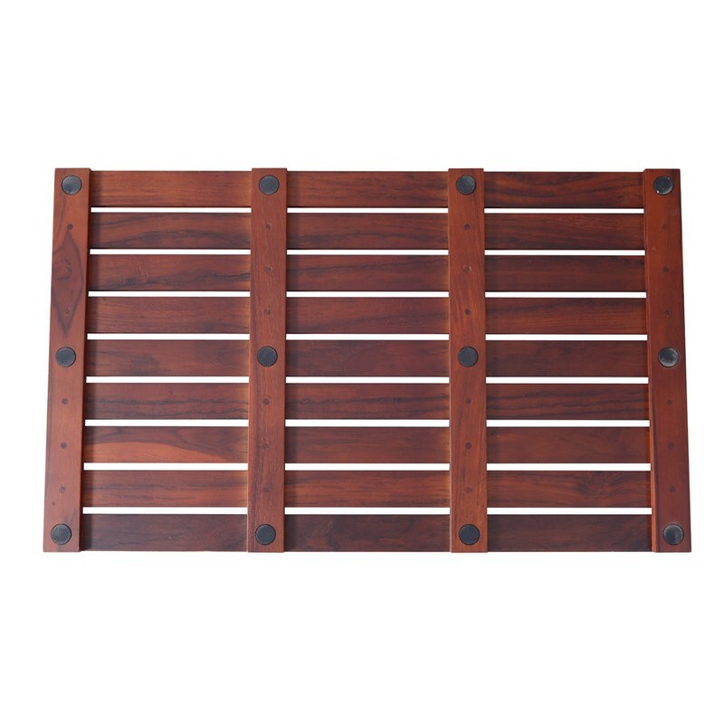 32 x 18 Inch Teak Shower Mat for Bathroom,Wood Bathroom Mat