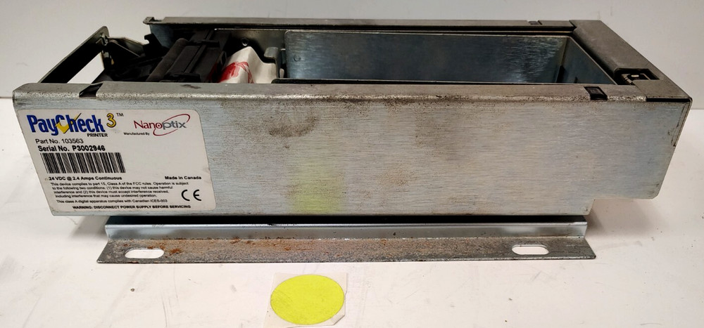 NANO PTIX PAYCHECK PRINTER 24VDC @ 2.4A CLASS B 103563