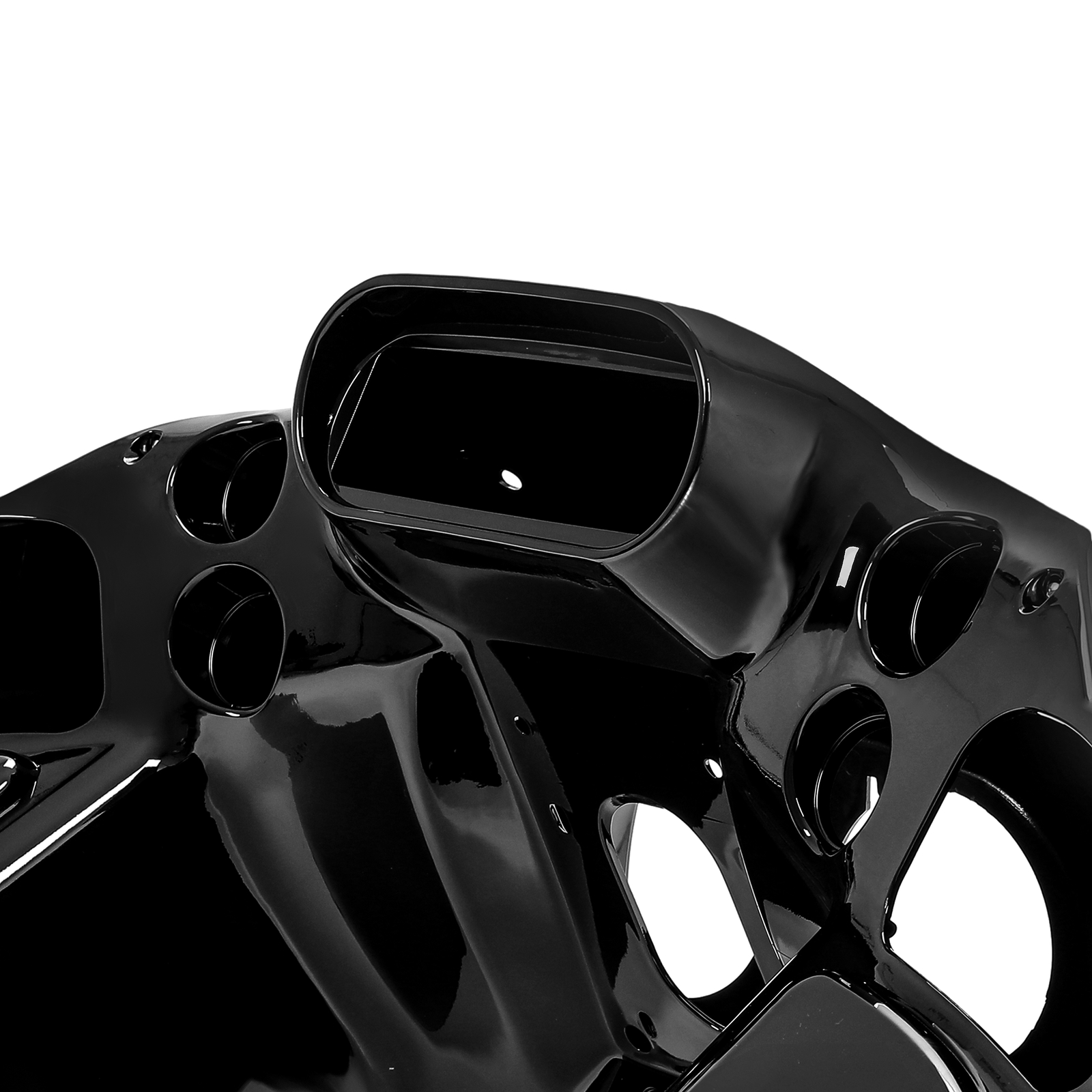 Vivid Black Front Inner Outer Headlight Fairing For Harley Road Glide FLTR 98-13