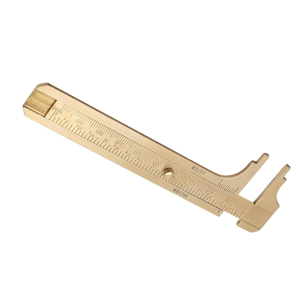 Vernier Caliper, Double Scale Brass Micrometer Sliding, 100Mm