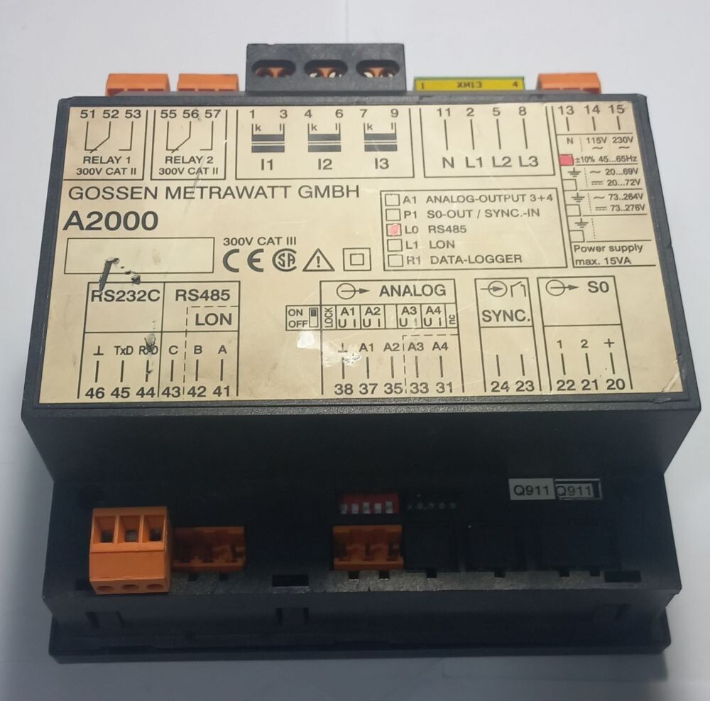 GOSSEN METRAWATT GMBH A2000 USED