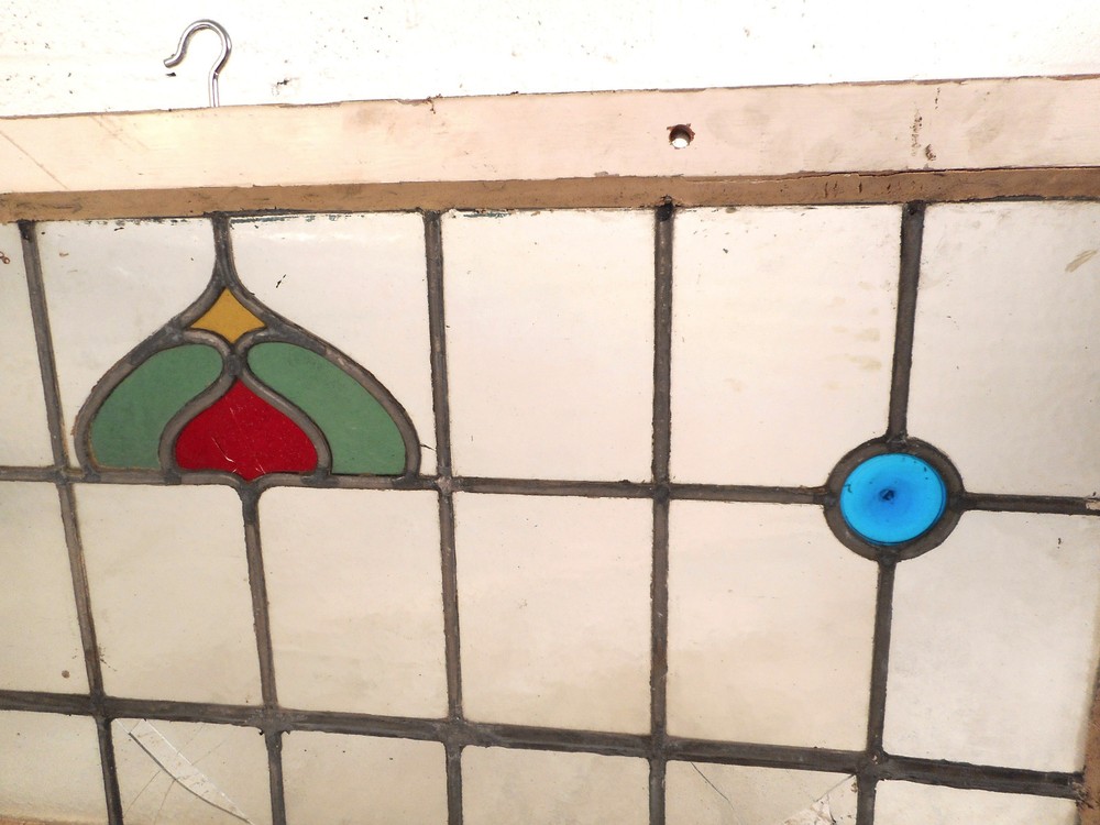 Vintage Stained Glass Window Panel (3179)NJ