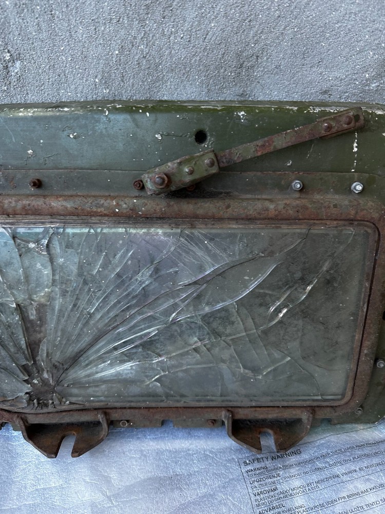 Tank T-72 window from the hardware