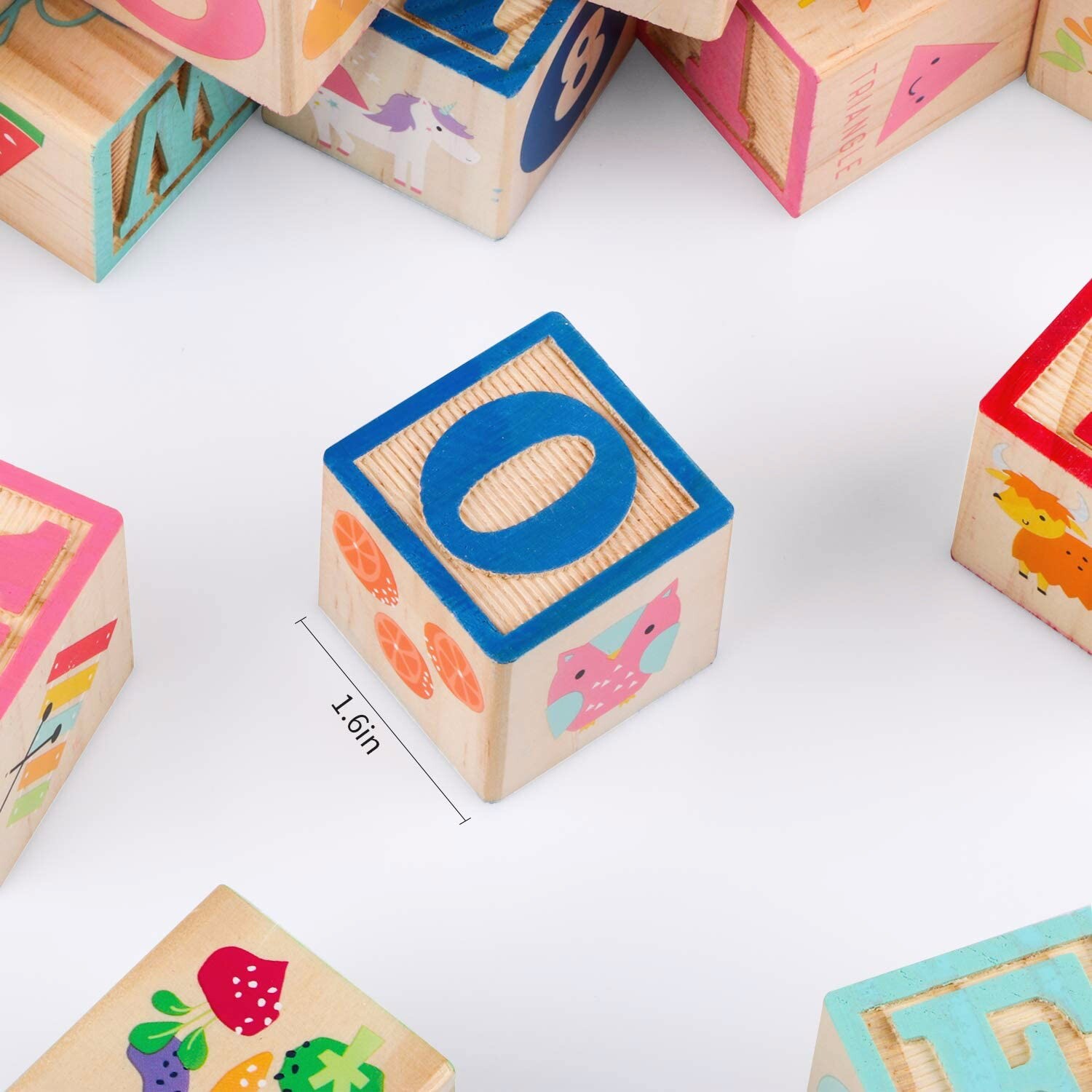 New - 26pcs Wooden ABC Letters Building Blocks Learning Education Toys Kids gift