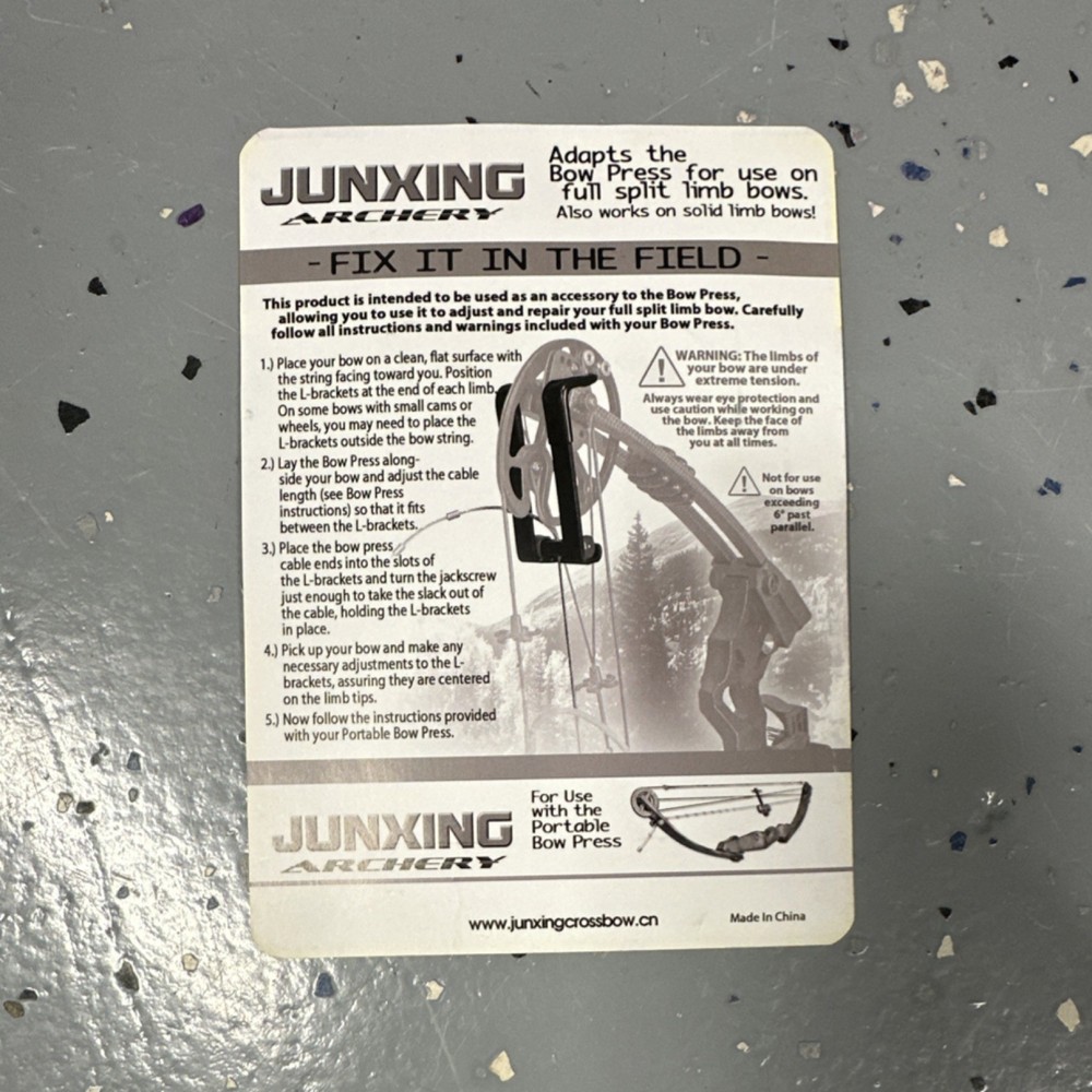 Junxing Bow Press for Compound Bows Black Orange Silver with Bracket Adapters