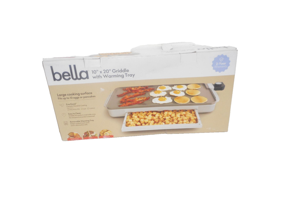 Bella Griddle with Warming Tray 10" x 20"