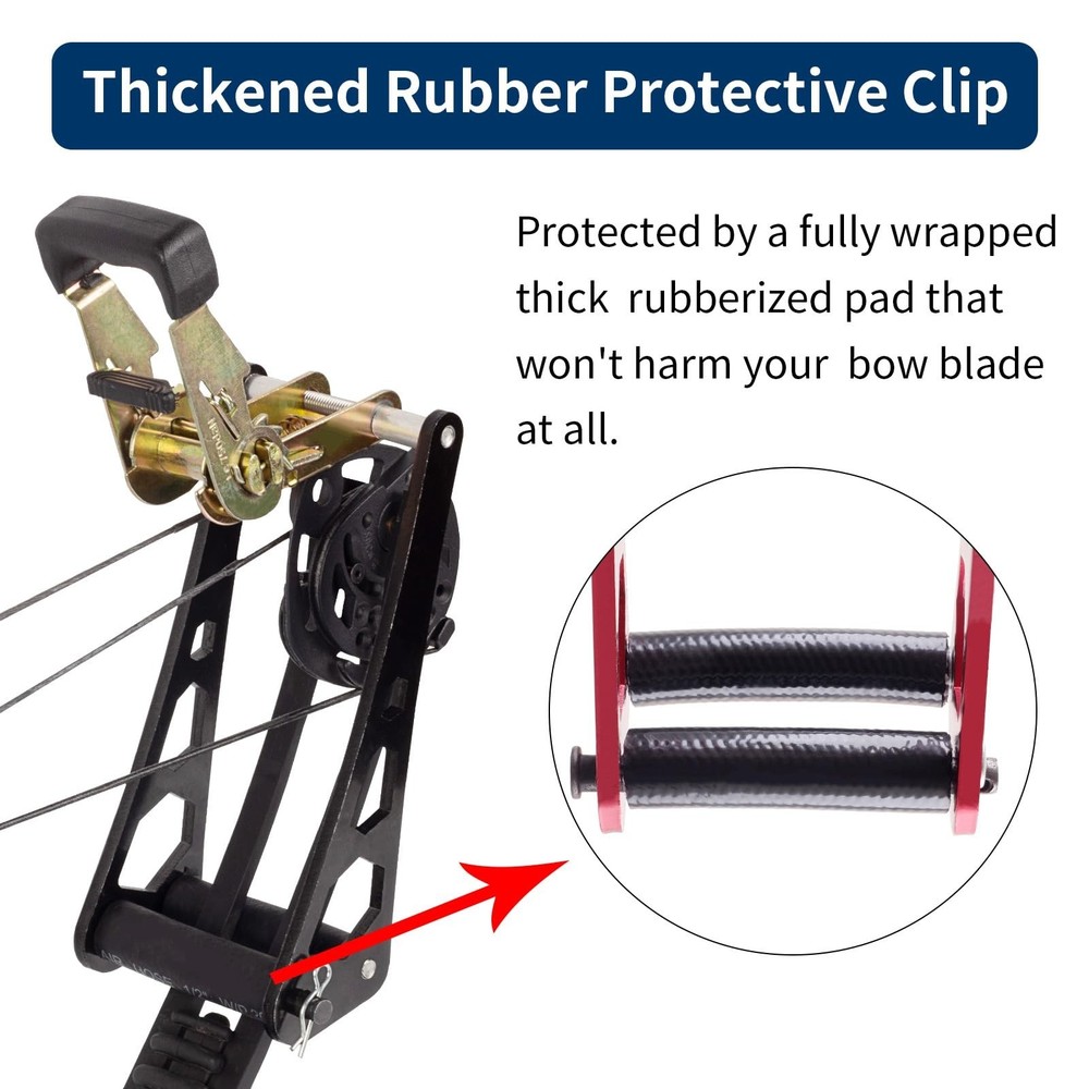 Archery Compound Bow Press, Alumium Alloy Portable Hand Held Replace Bowstrin...