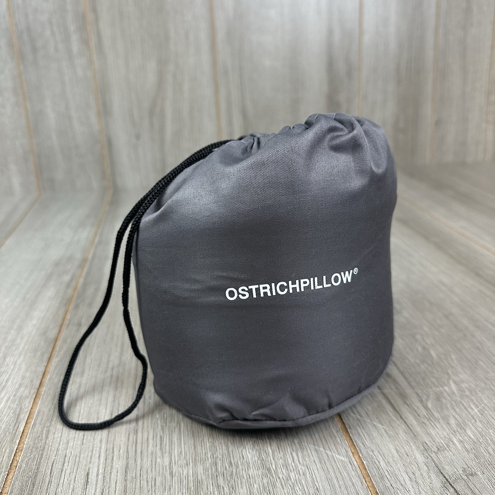 Ostrichpillow Go Memory Foam Travel Neck Pillow Midnight Gray