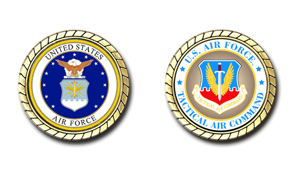 US Air Force Tactical Air Command Challenge Coin Officially Licensed