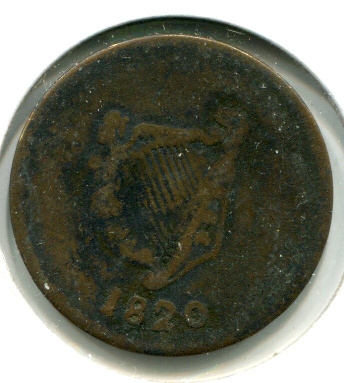 Lower Canada Bust & Harp Half Penny Token 1820 Br-112