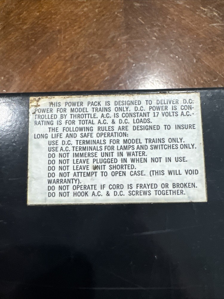 Vintage Powermaster 8000 Train Transformer