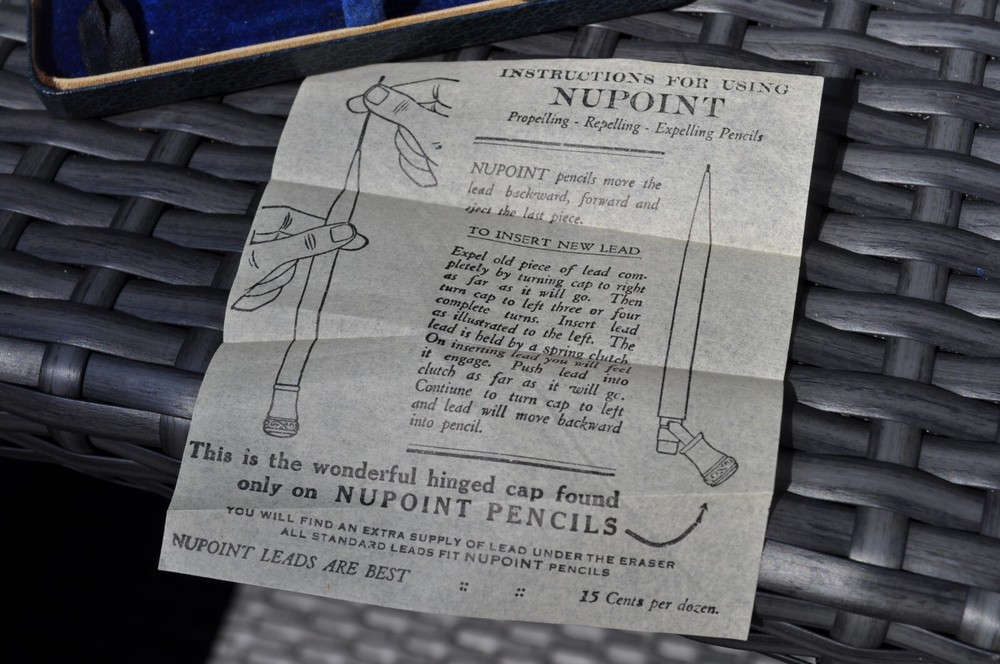 Antique NUPOINT Mechanical Pencil ** CASE ONLY **