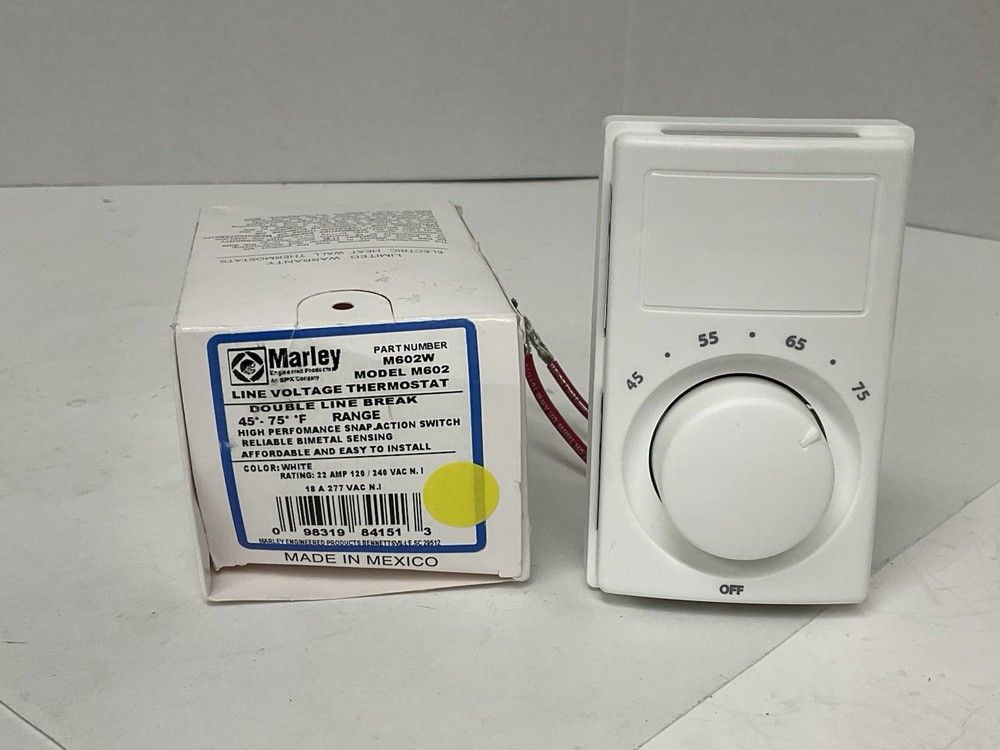 M602W Double Pole White Stat