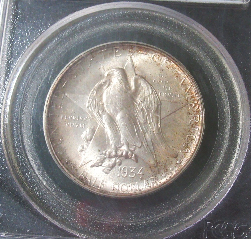1934 50C Texas Commemorative MS66 PCGS