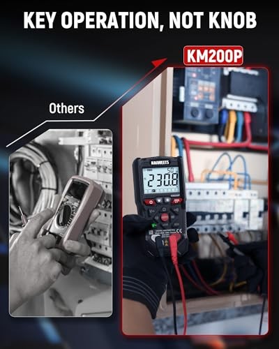 KM200P Digital Multimeter, All Button Operation, TRMS Auto Ranging, 4000