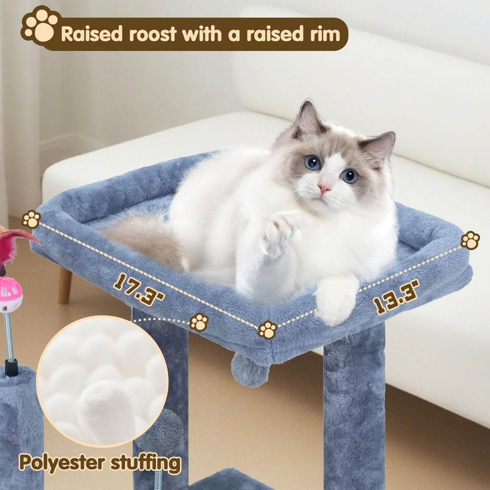 Multifunctional Cat Scratching Posts for Indoor KittensCat Scratching Posts f...