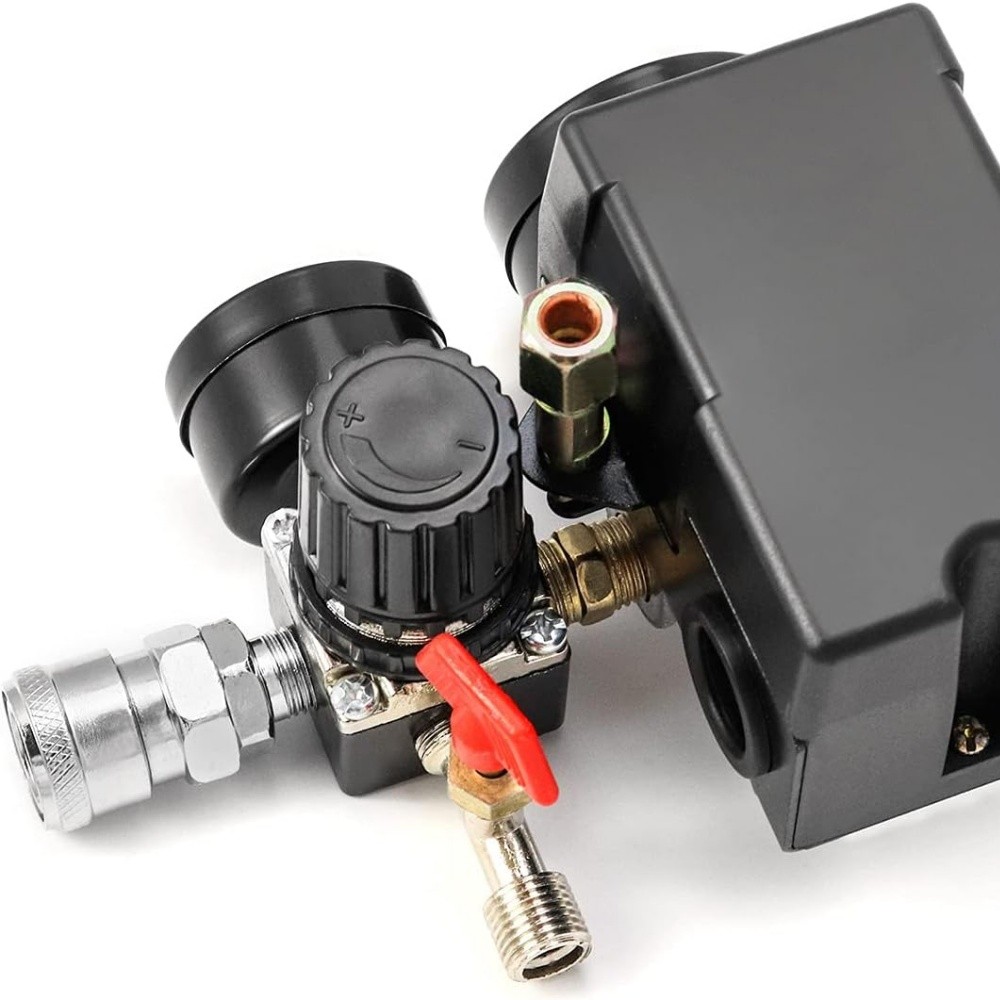 250A Air Compressor Pressure Switch Control Valve 90-120PSI Pressure Regulator