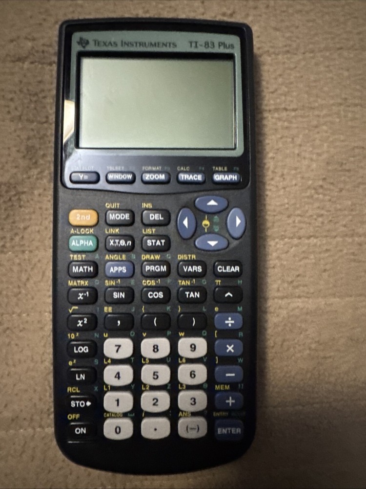 Texas Instruments TI-83 Plus Graphing Calculator Built In Statistical Functions
